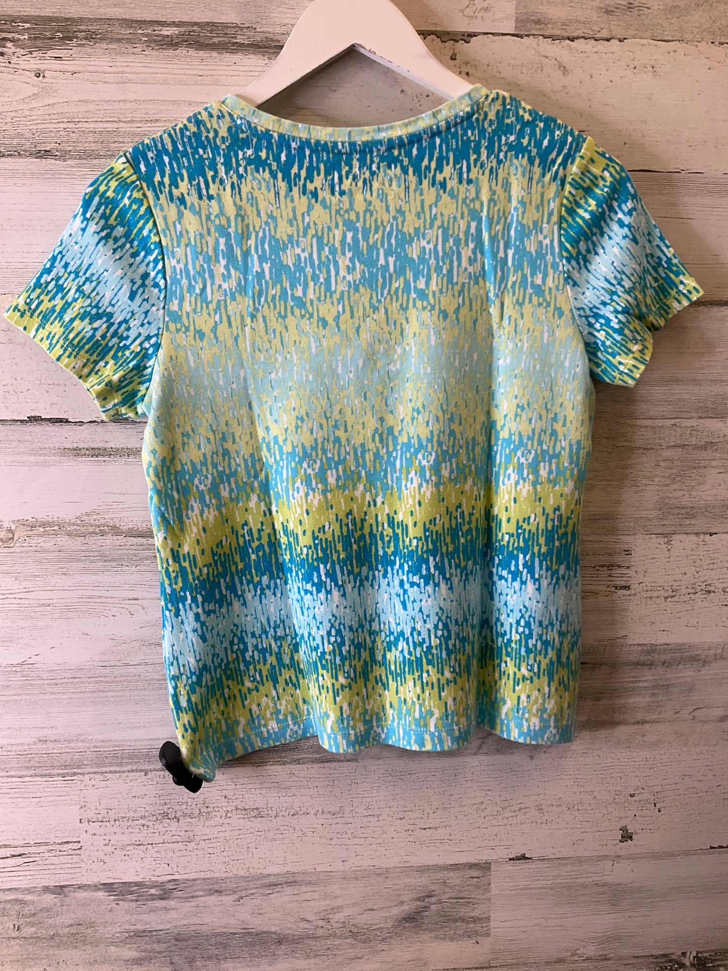 Blue & Green Top Short Sleeve Studio Works, Size S