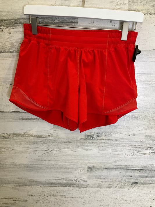 Red Athletic Shorts Lululemon, Size 6