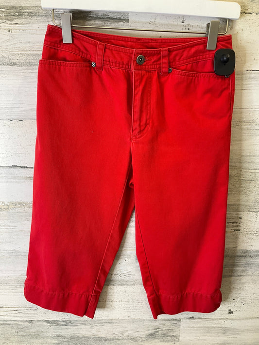 Capris By Liz Claiborne In Red, Size: 2