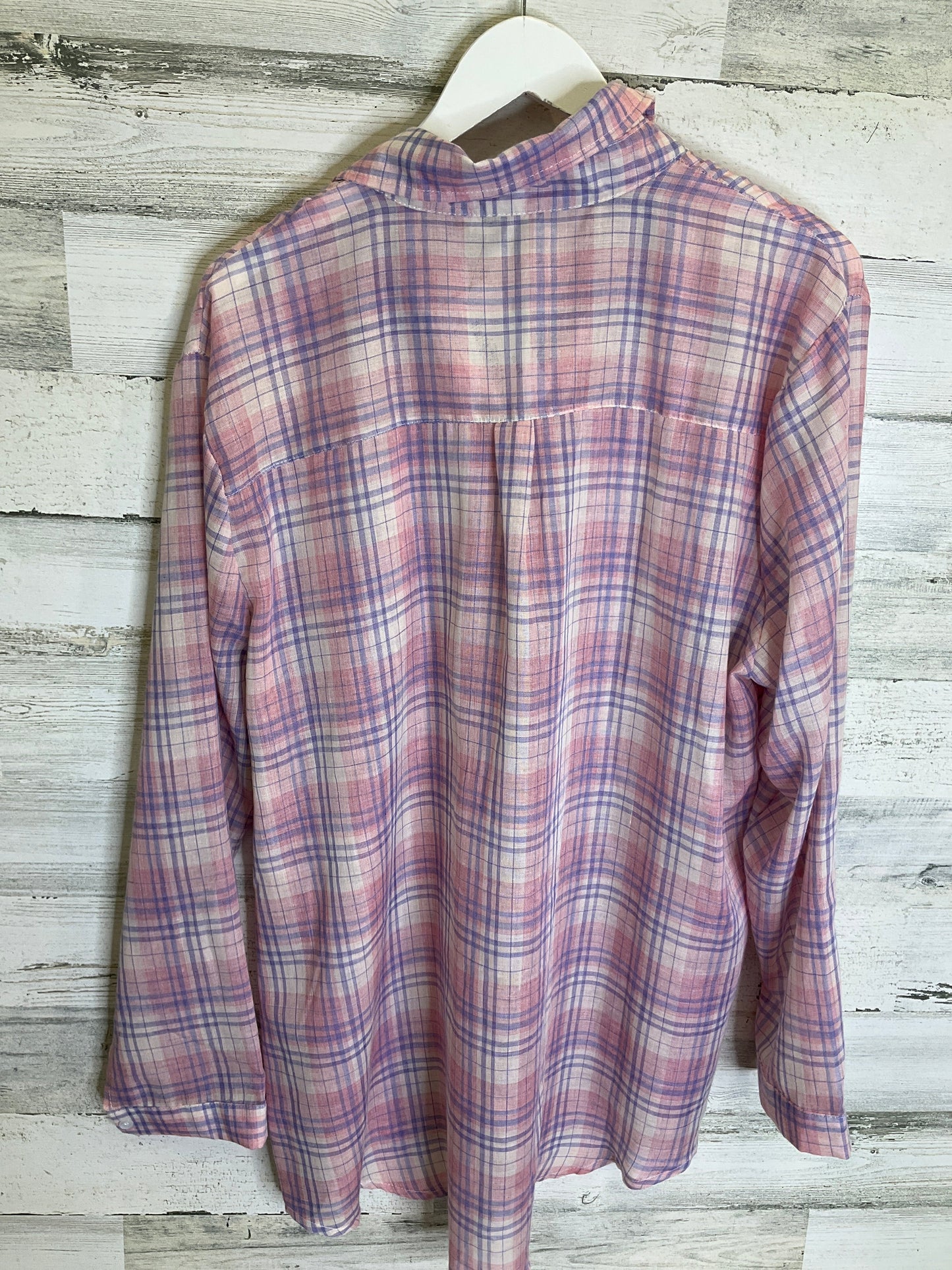 Top Long Sleeve By Clothes Mentor In Pink & Purple, Size: 1x