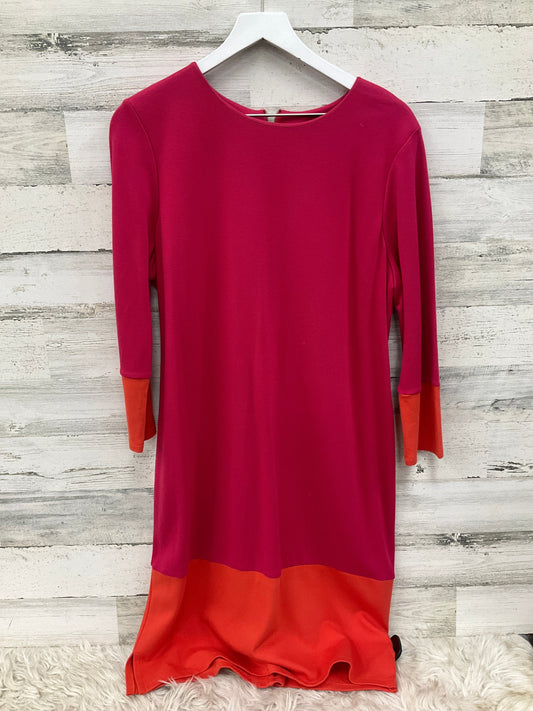 Dress Casual Short By Chicos In Orange & Pink, Size: L