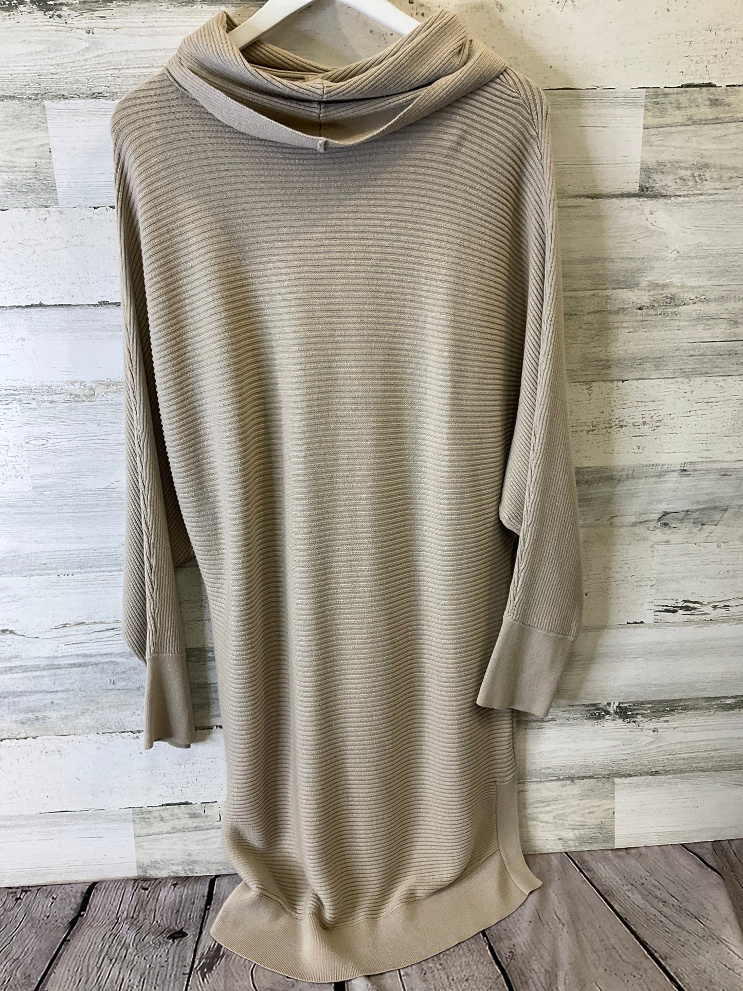 Dress Sweater By Pink Lily In Tan, Size: M