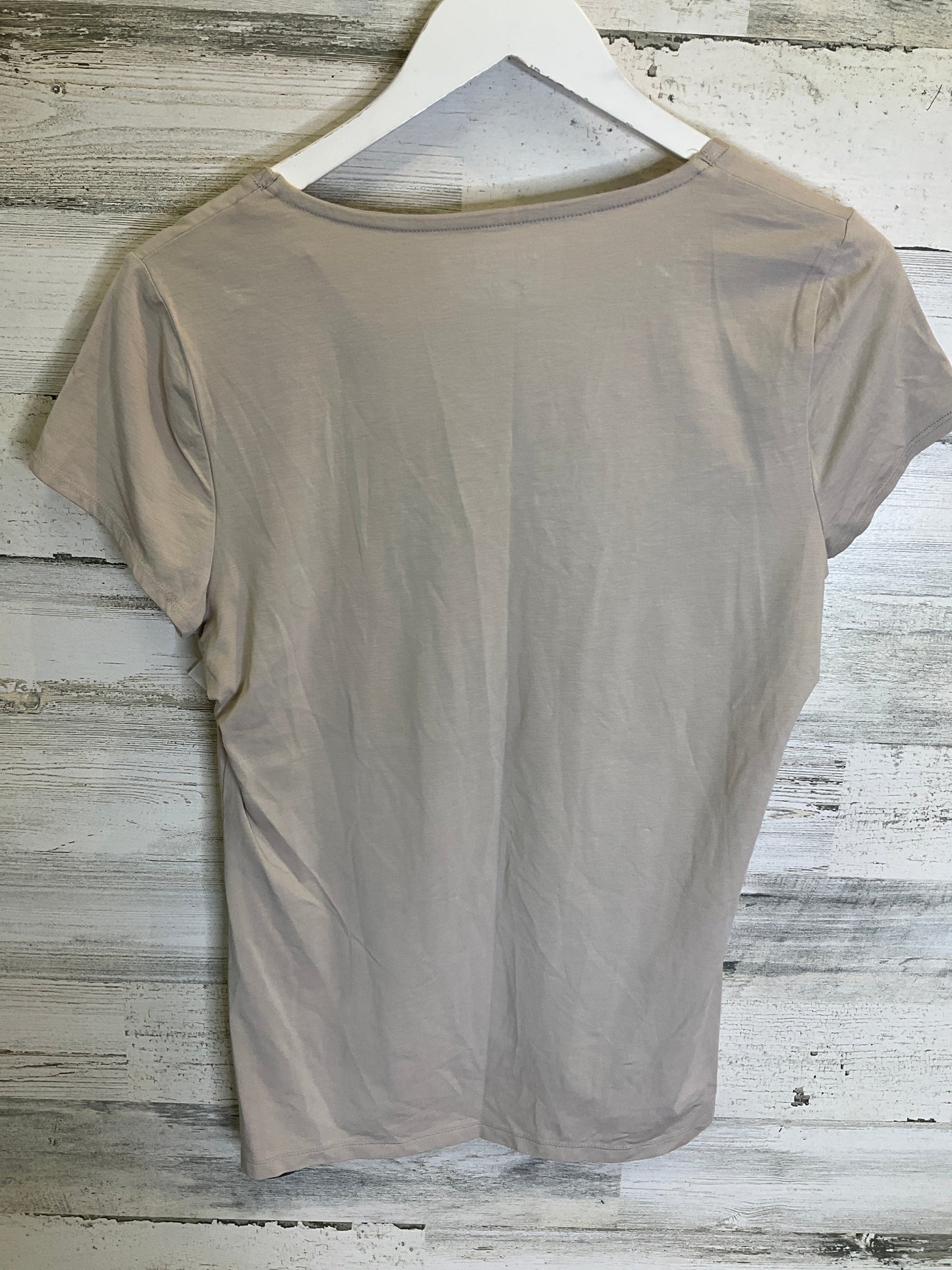 Taupe Top Short Sleeve Ann Taylor, Size L