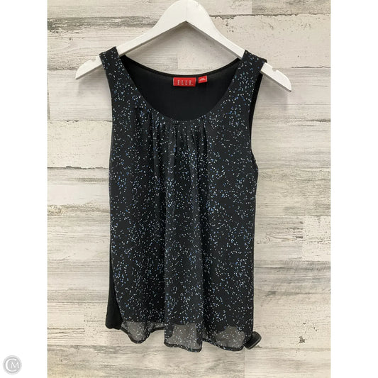 Tank Top By Elle In Black & Blue, Size: Xs