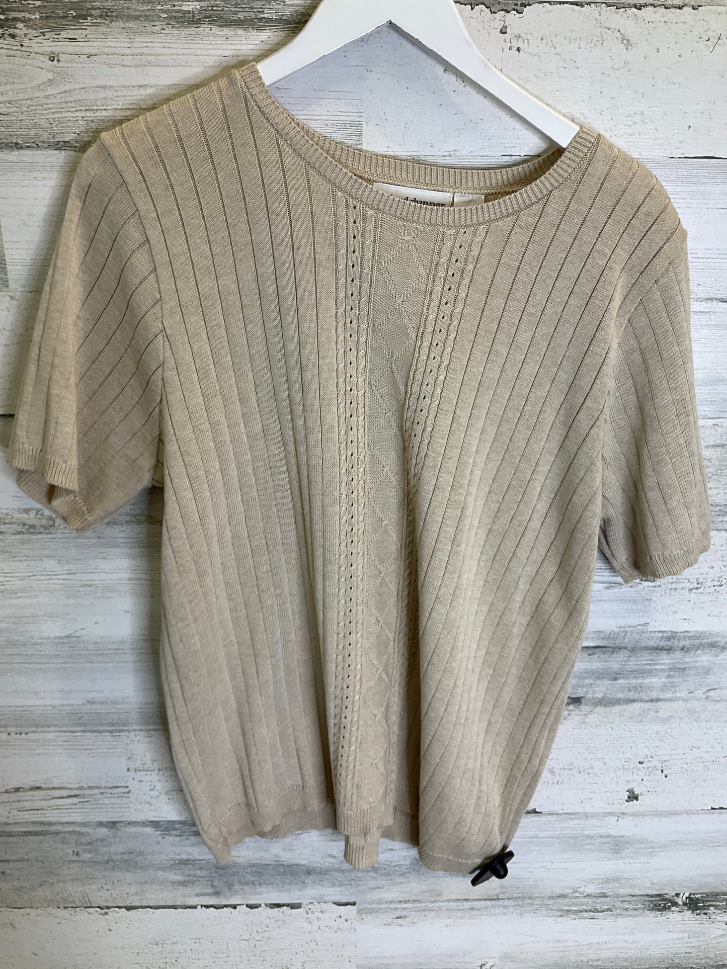 Tan Top Short Sleeve Alfred Dunner, Size 1x