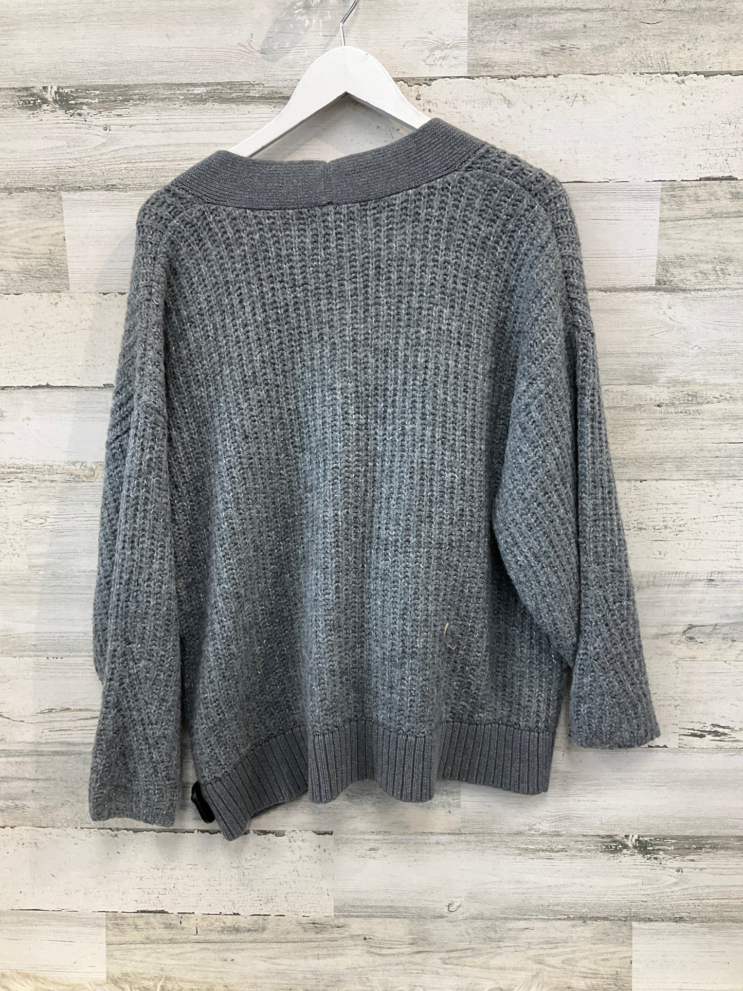 Sweater Cardigan By Old Navy In Grey, Size: 2x