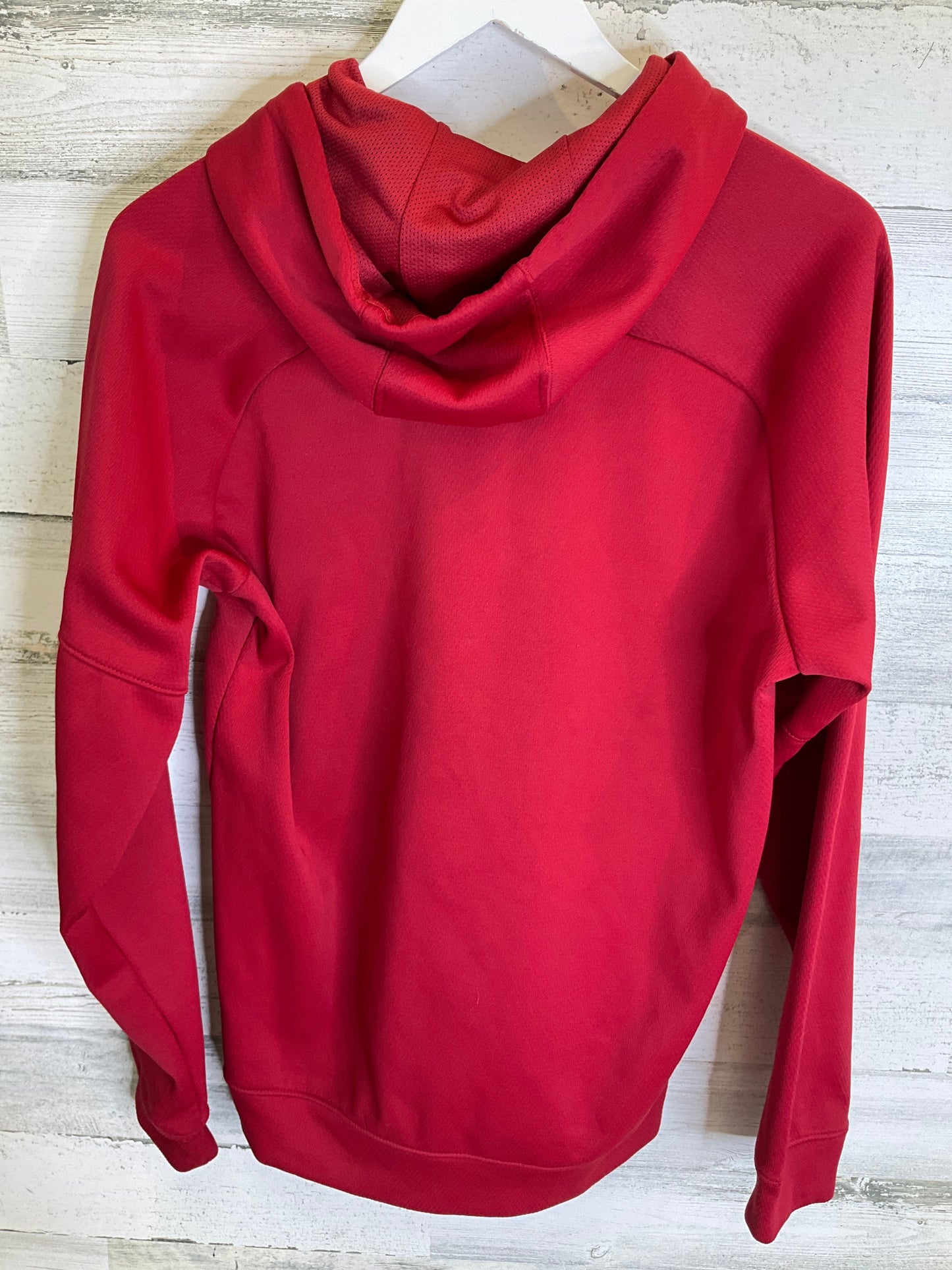 Red Athletic Sweatshirt Hoodie Adidas, Size M