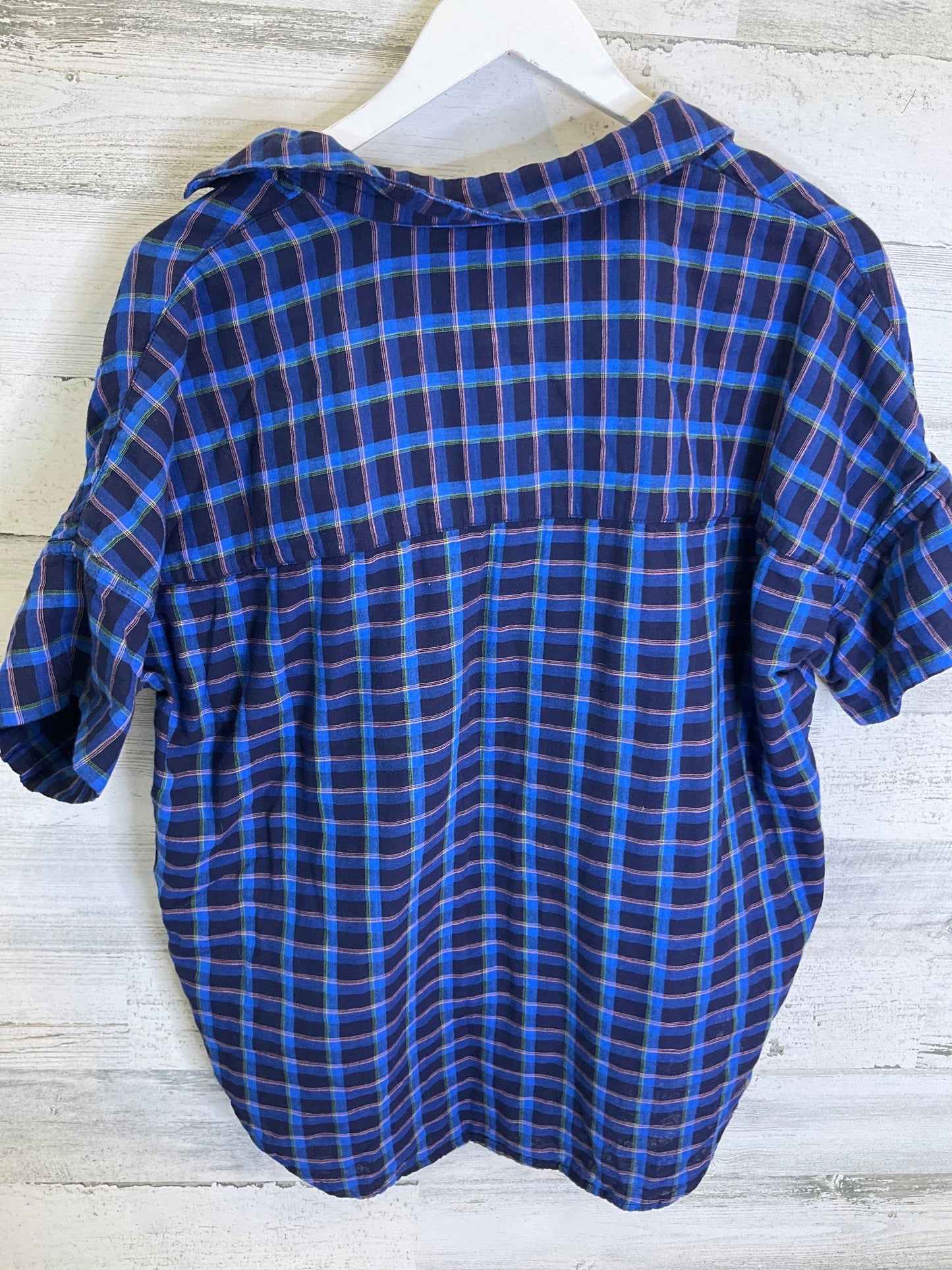 Top Short Sleeve By Madewell In Blue, Size: M