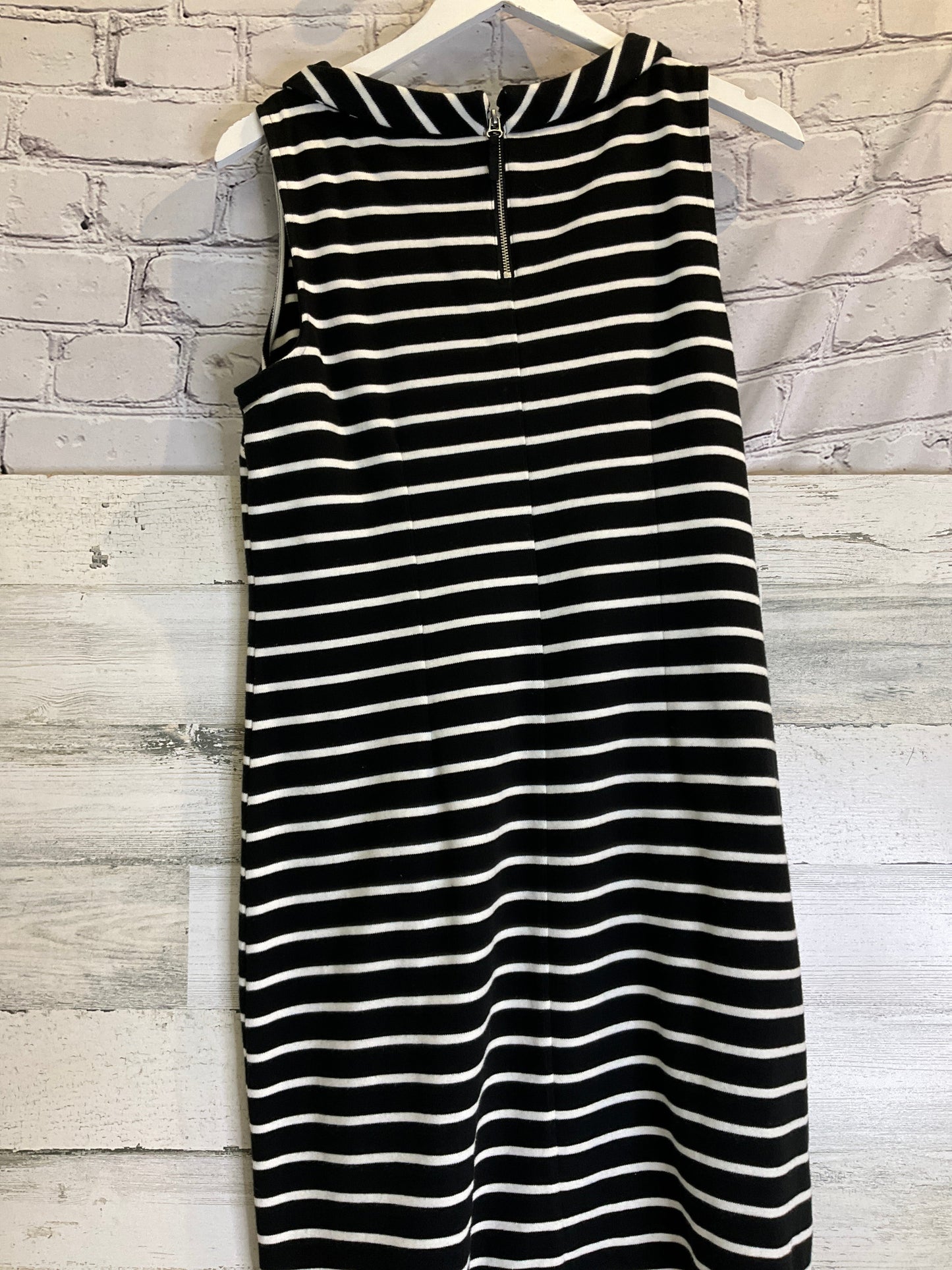 Striped Pattern Dress Casual Short Talbots, Size L