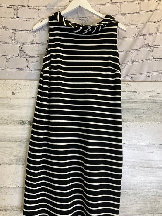 Striped Pattern Dress Casual Short Talbots, Size L