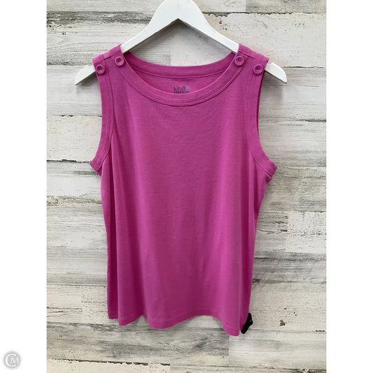 Tank Top By Croft And Barrow In Pink, Size: M