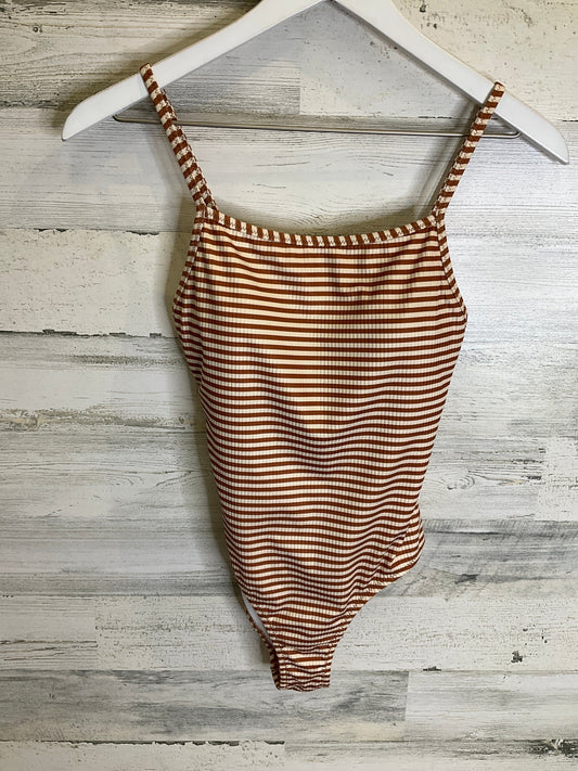 Swimsuit By Clothes Mentor In Brown & Cream, Size: S