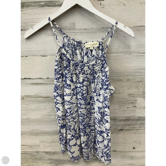 Tank Top By Cynthia Rowley In Blue & White, Size: M