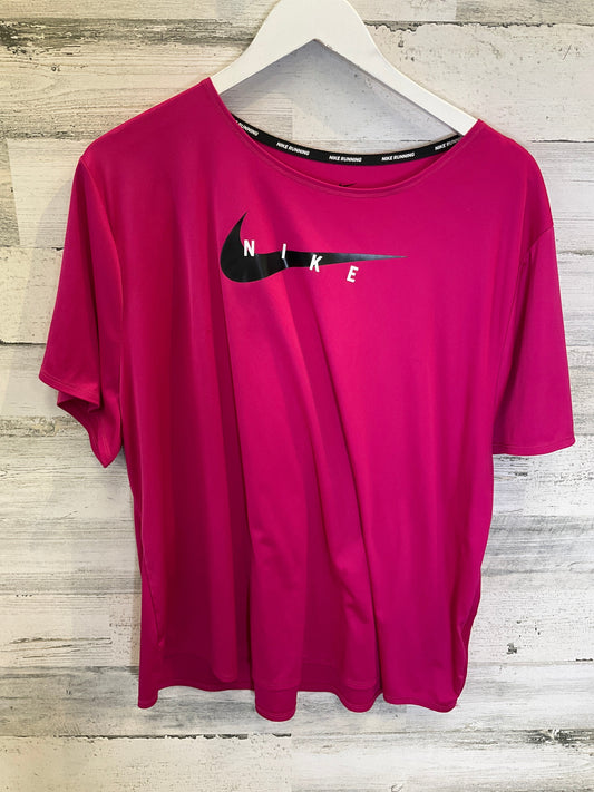 Pink Athletic Top Short Sleeve Nike, Size 2x