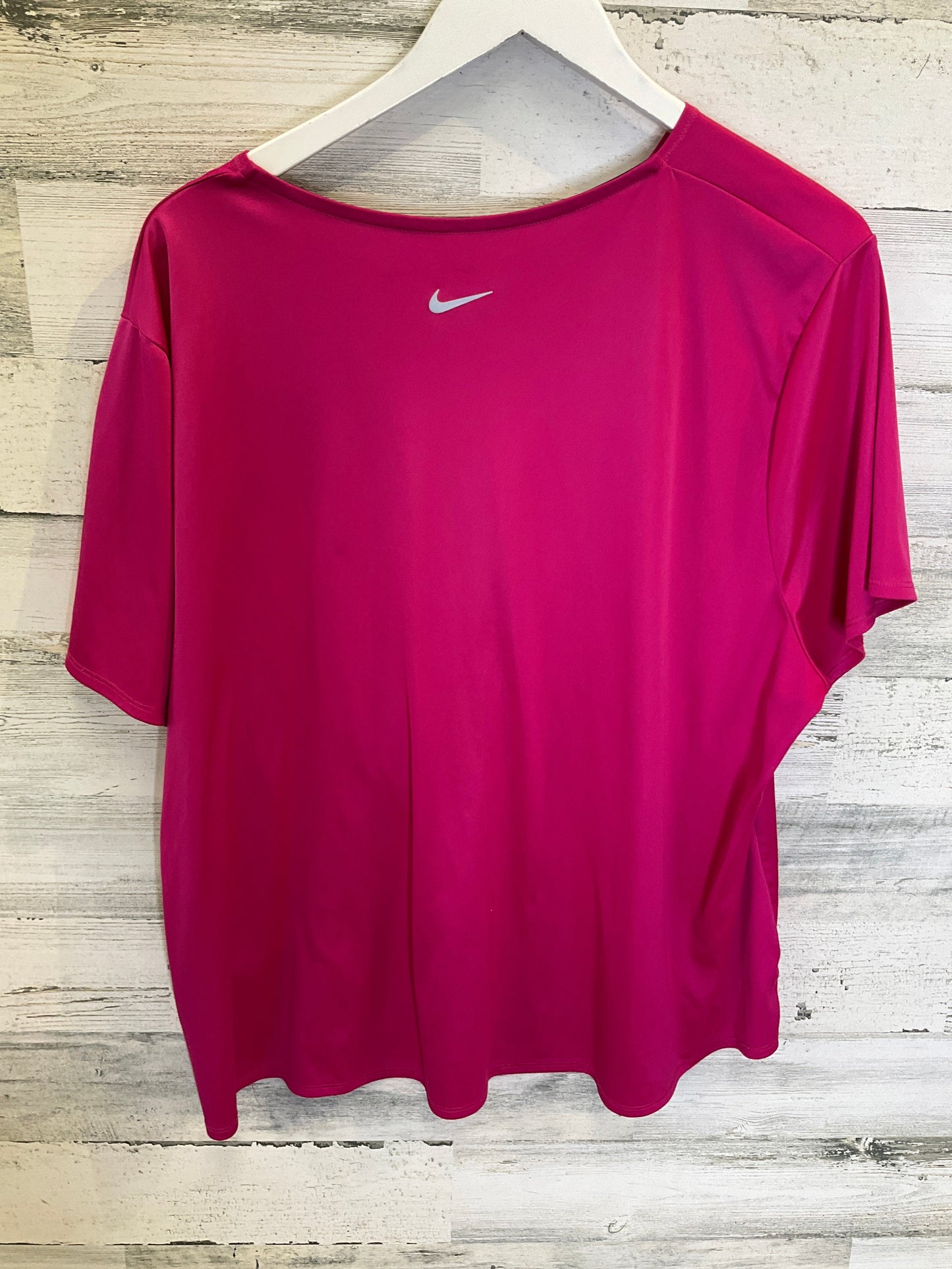 Pink Athletic Top Short Sleeve Nike, Size 2x