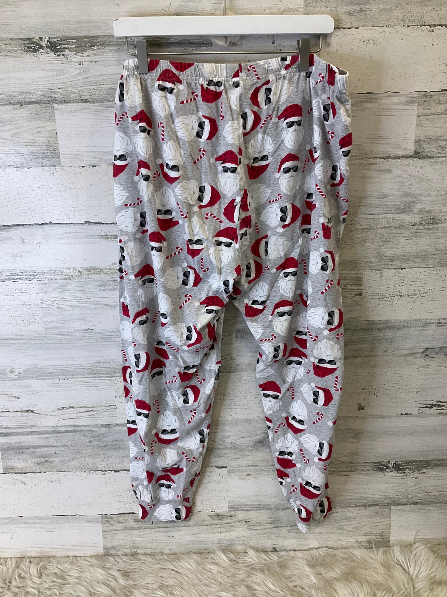 Pajamas 2pc By Clothes Mentor In Grey & Red, Size: Xxl