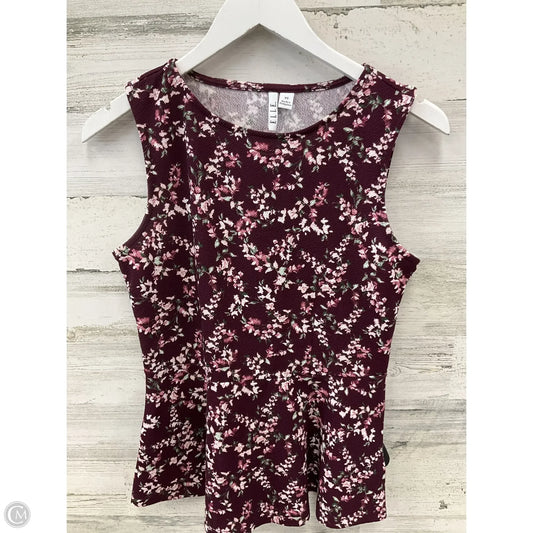 Top Sleeveless By Elle In Mauve, Size: Xs