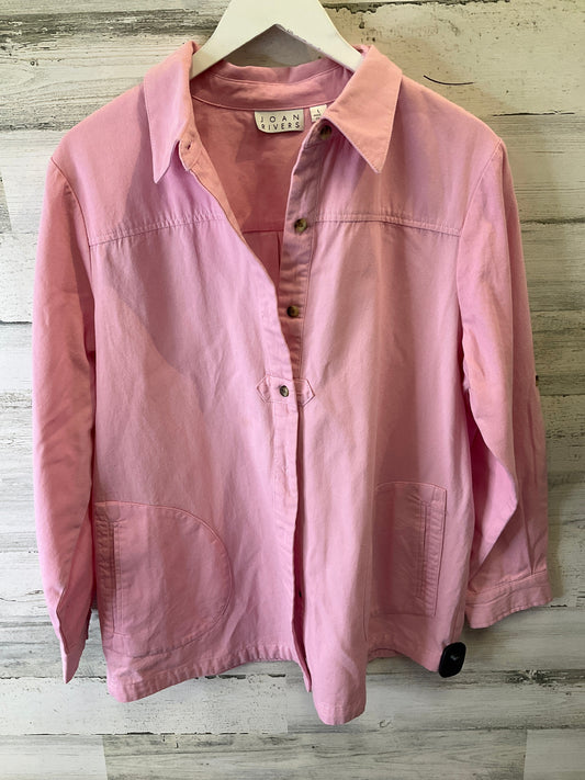 Pink Jacket Shirt Joan Rivers, Size L