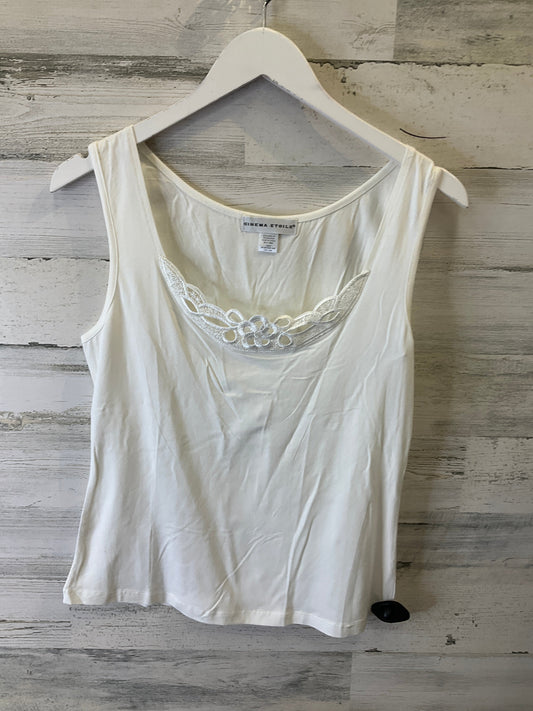 White Top Sleeveless Clothes Mentor, Size L