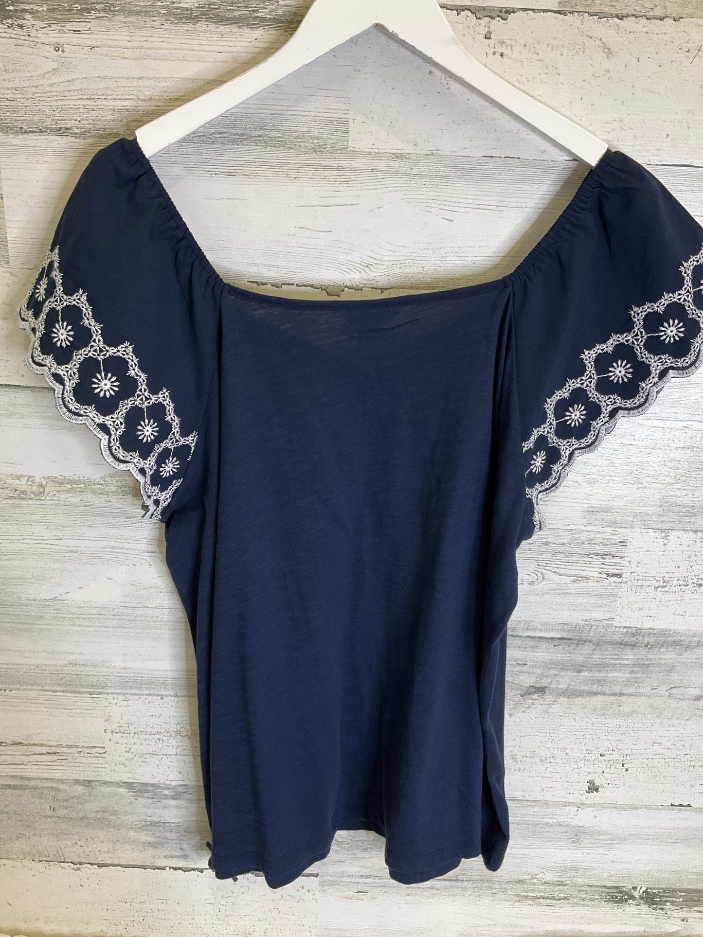 Blue Top Short Sleeve Time And Tru, Size Xl