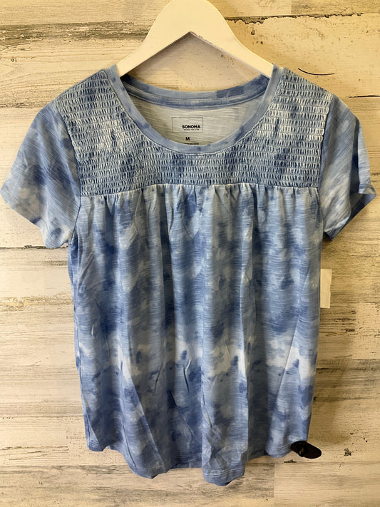 Blue Top Short Sleeve Sonoma, Size M