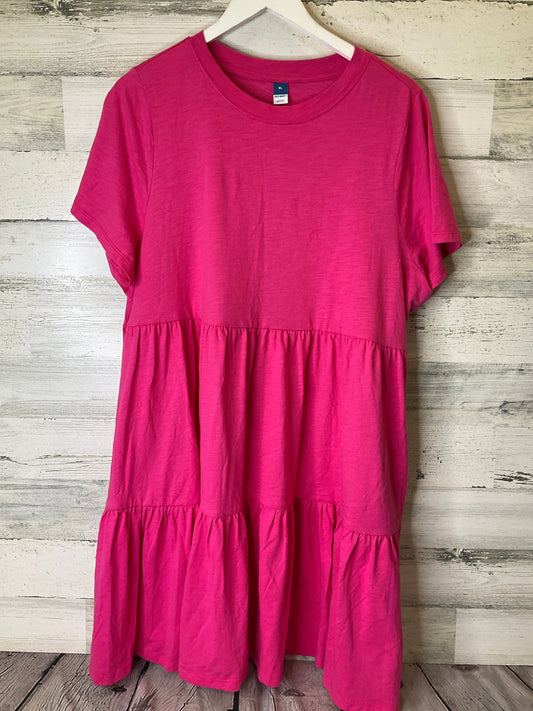 Pink Dress Casual Midi Old Navy, Size Xl