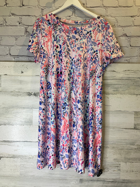 Pink Dress Casual Midi Clothes Mentor, Size Xl