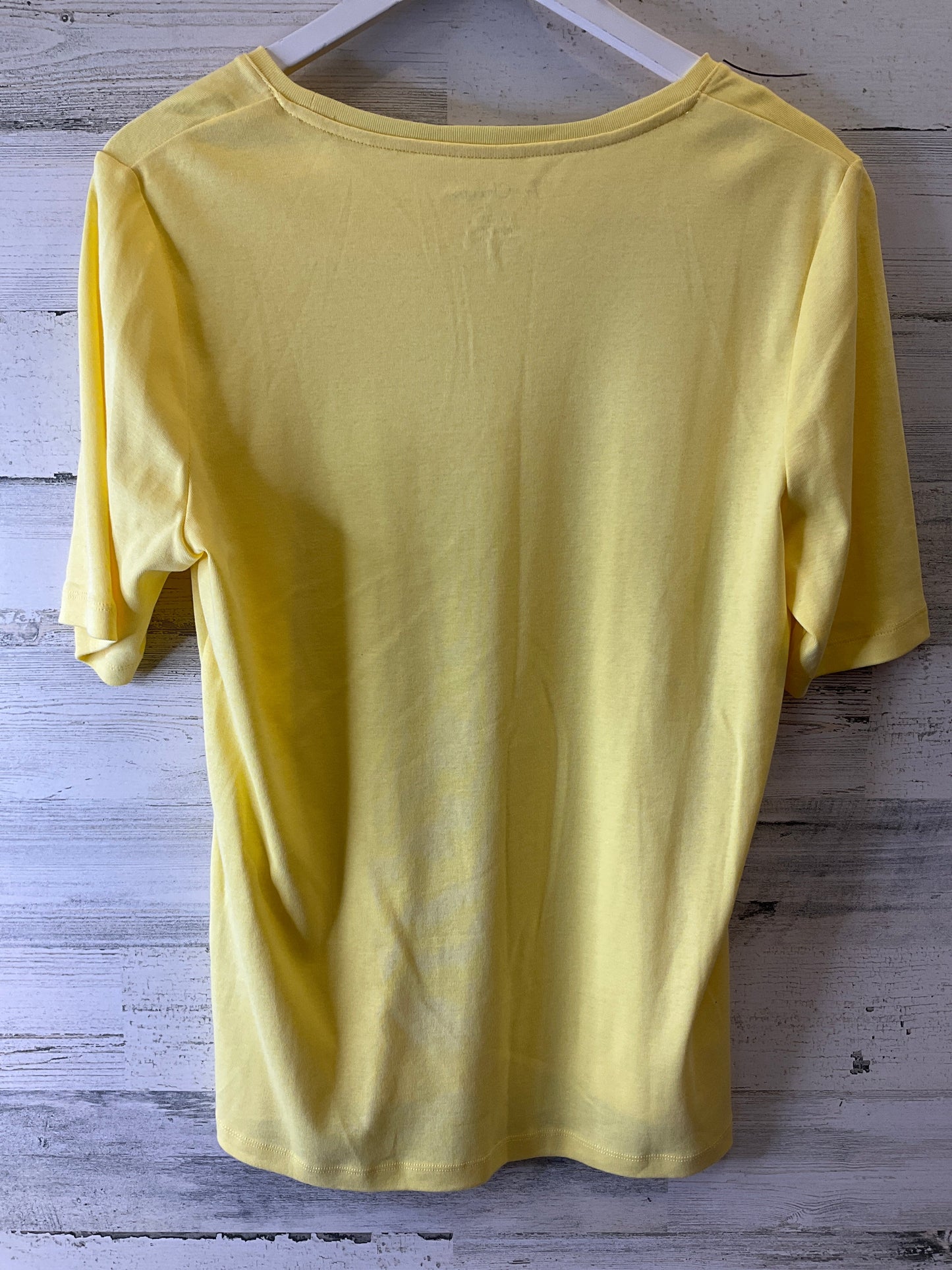 Yellow Top Short Sleeve Chicos, Size L