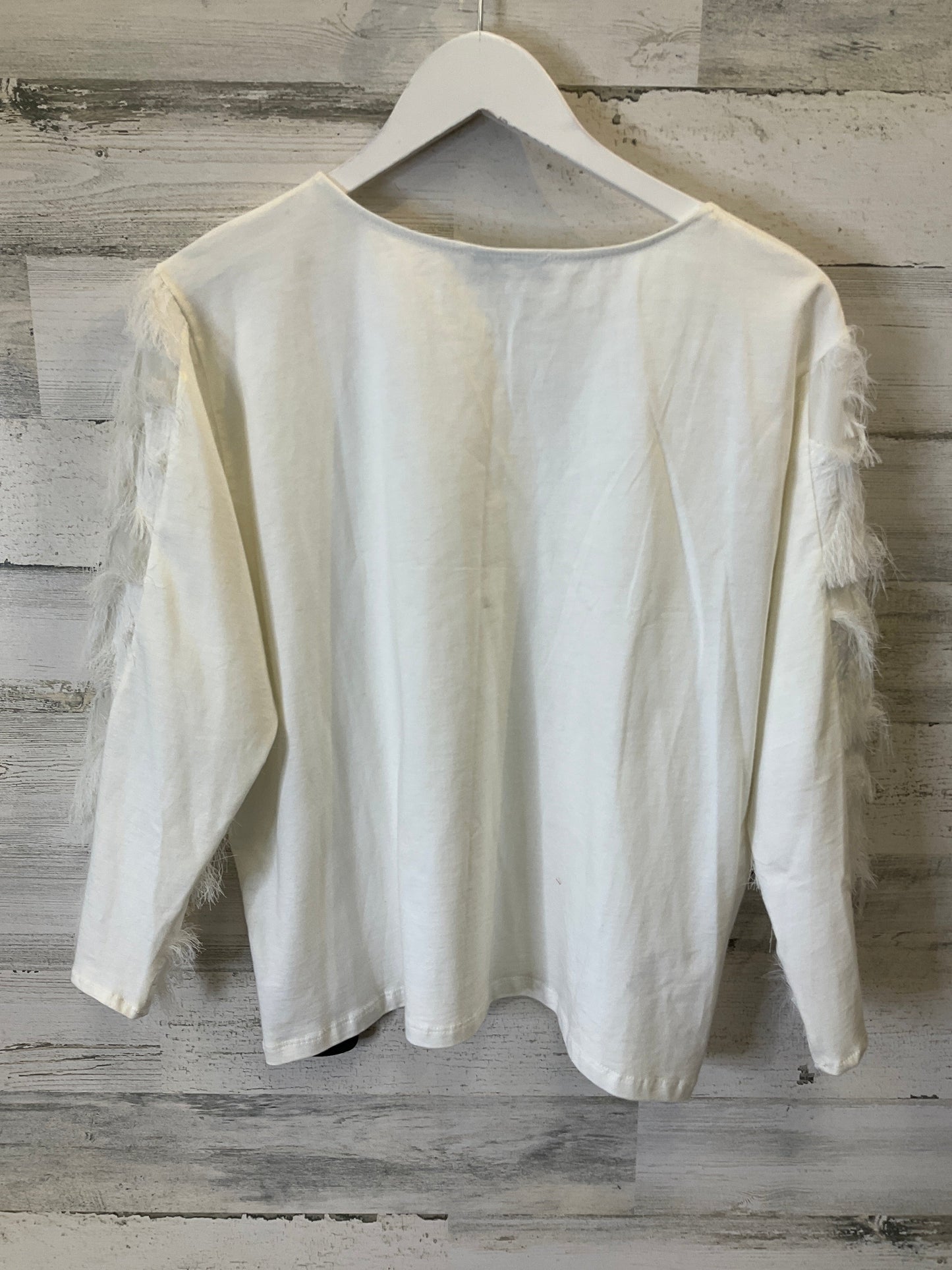 White Top Long Sleeve Mng, Size S