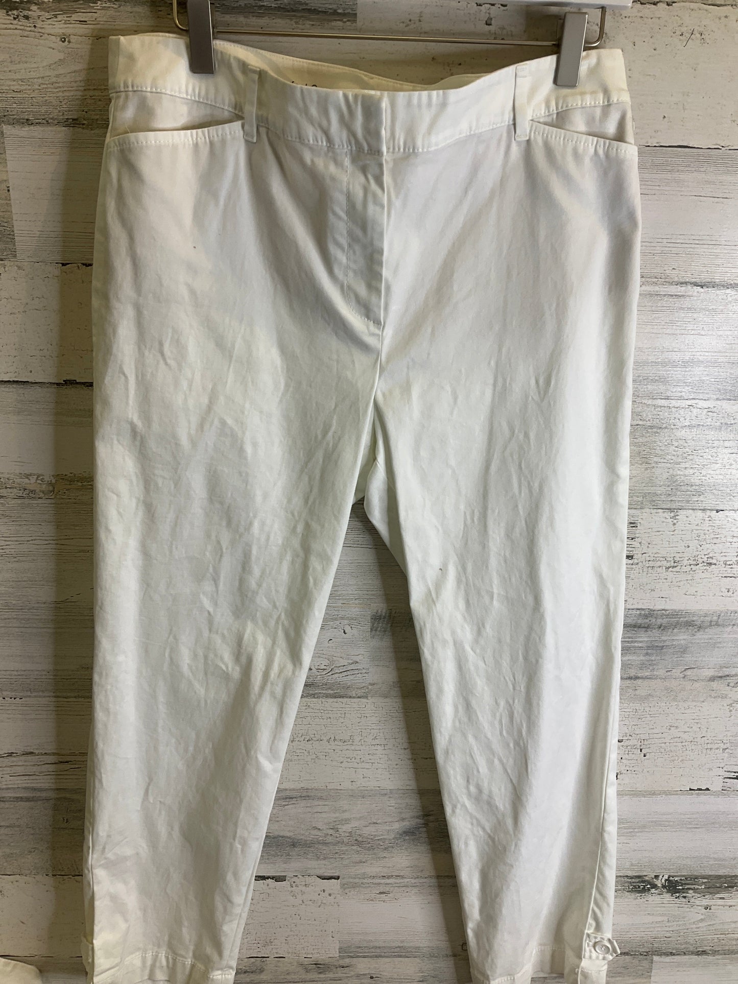 Pants Cropped By Talbots In White, Size: 10