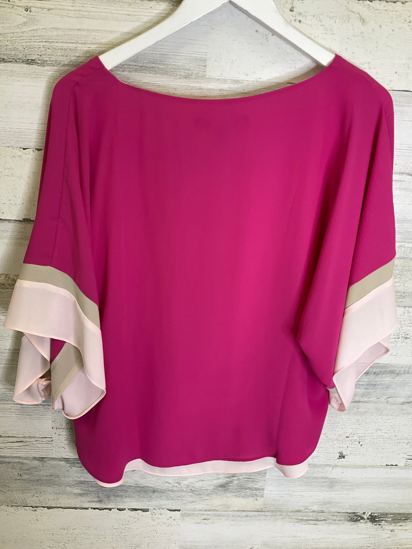 Pink Top 3/4 Sleeve White House Black Market, Size M