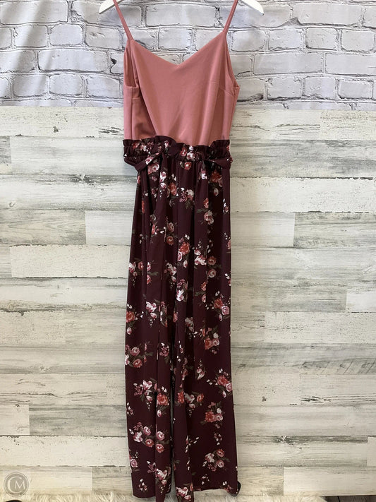 Jumpsuit By Francesca's In Pink, Size: S