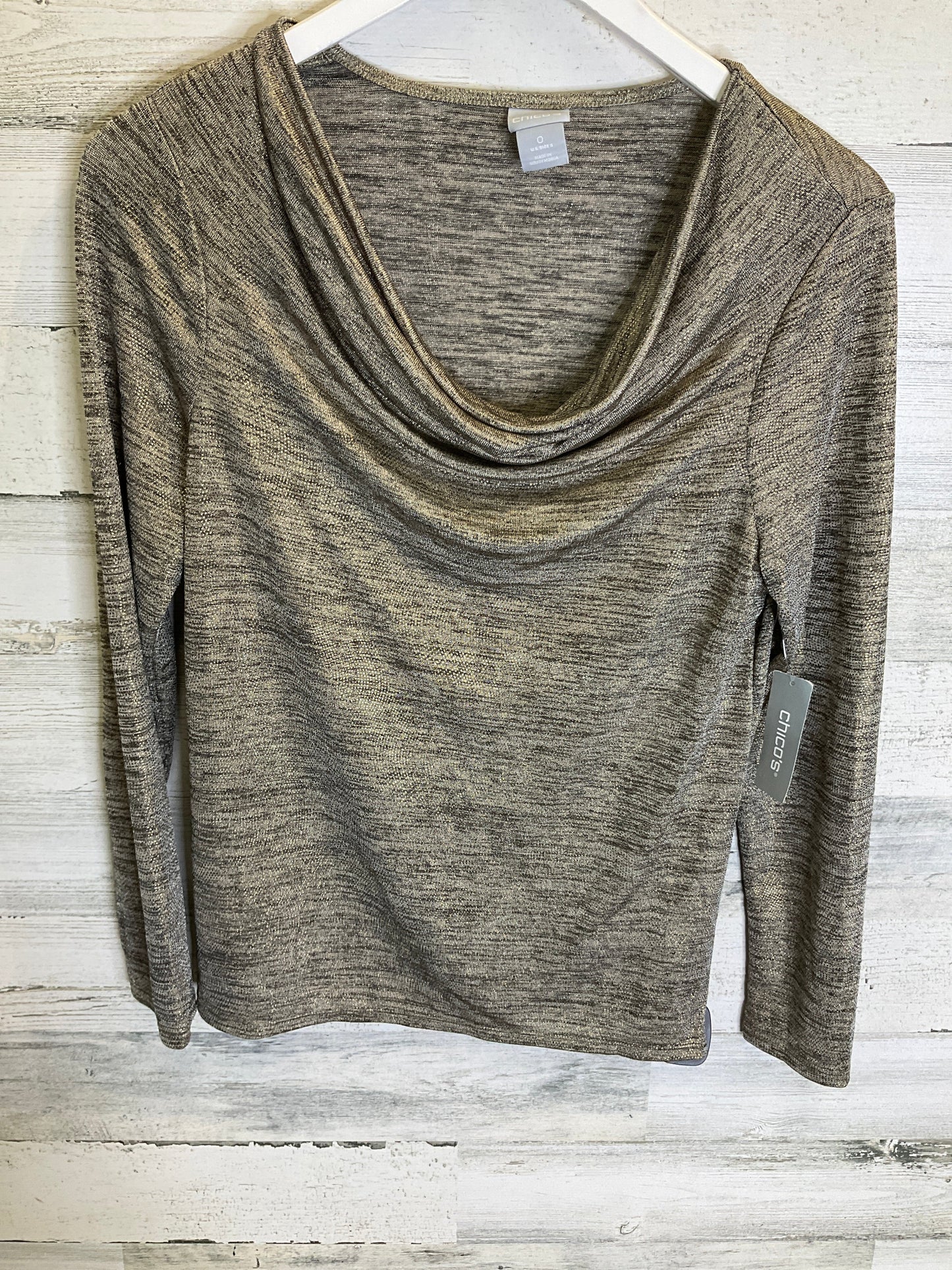 Gold Top Long Sleeve Chicos, Size S