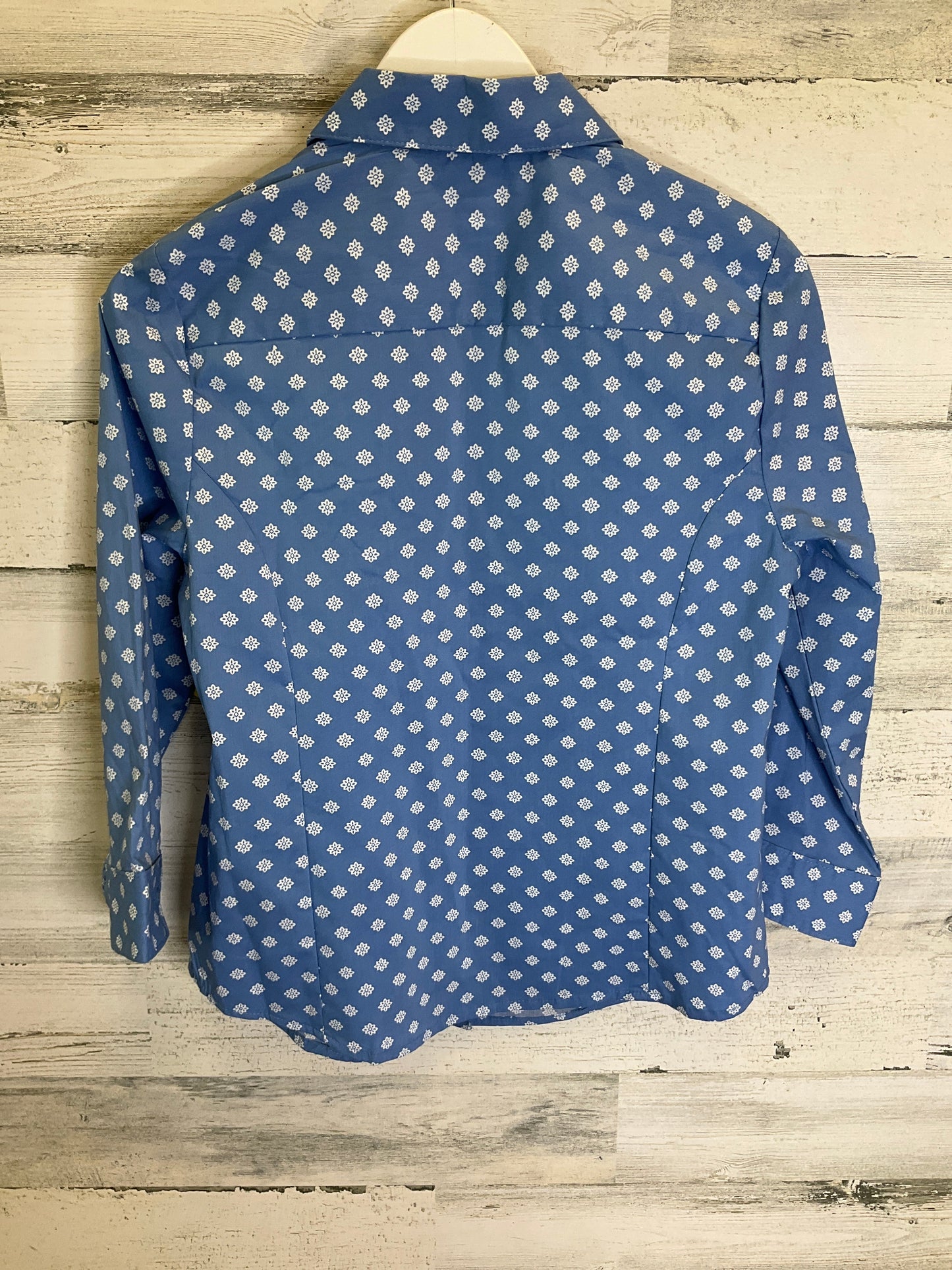 Blue & White Top Long Sleeve Basic Editions, Size S