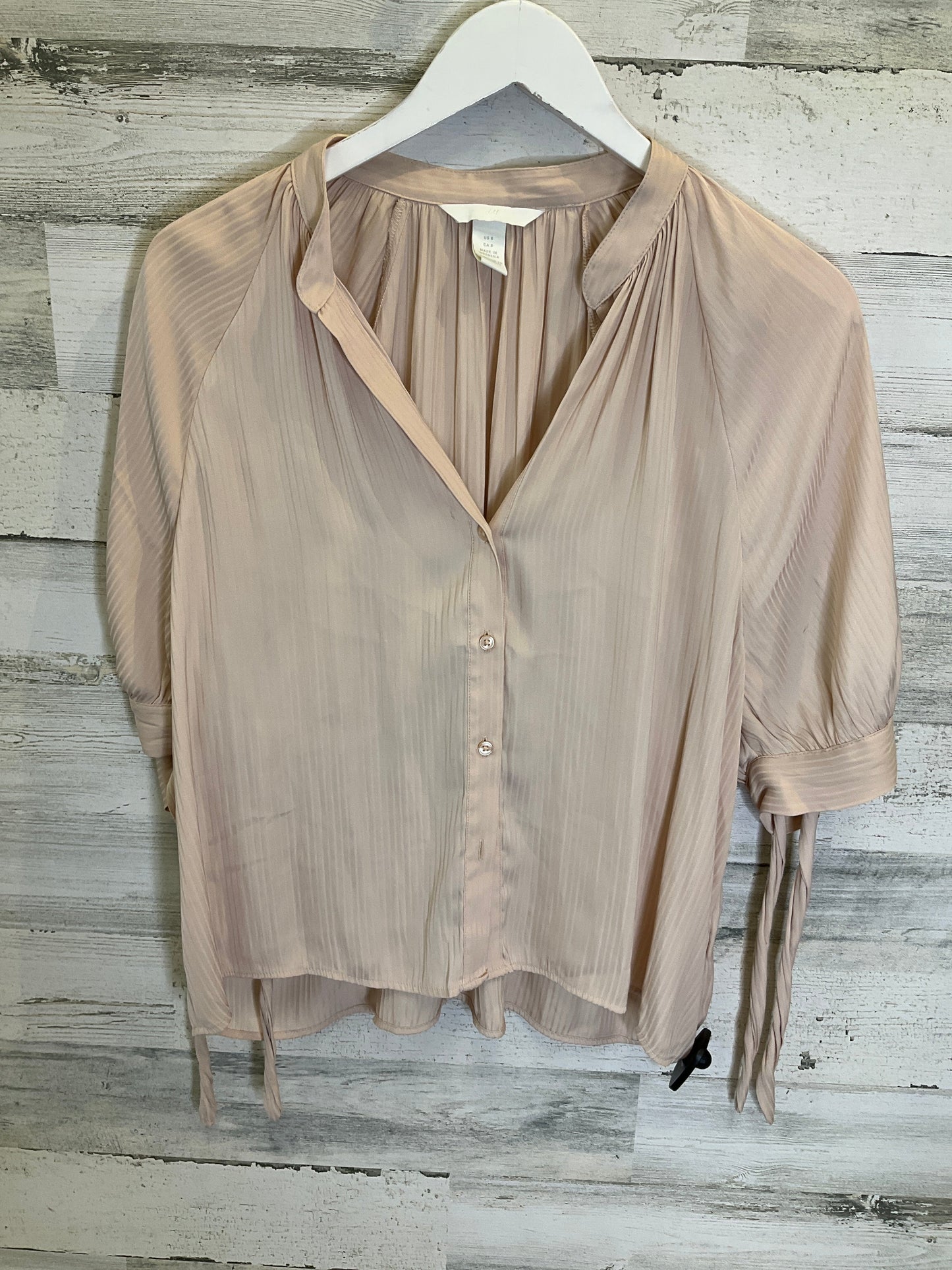 Pink Top Short Sleeve H&m, Size M