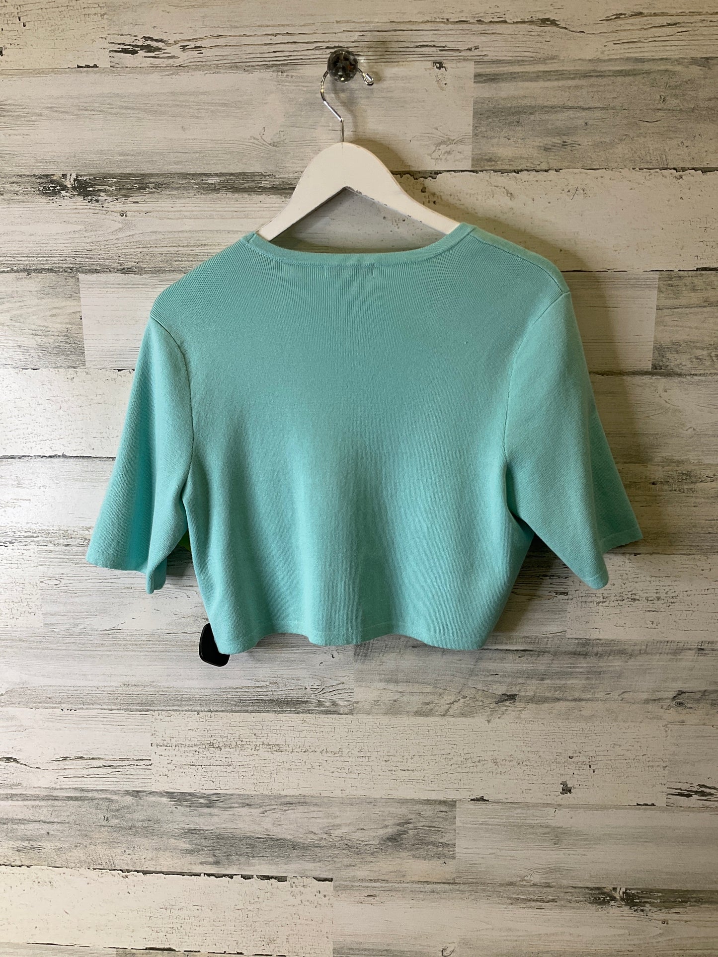 Cardigan By Clothes Mentor In Aqua, Size: L