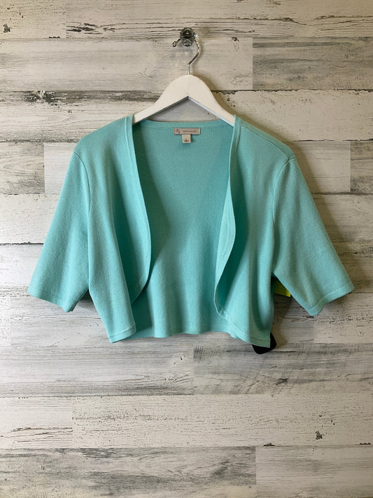 Cardigan By Clothes Mentor In Aqua, Size: L