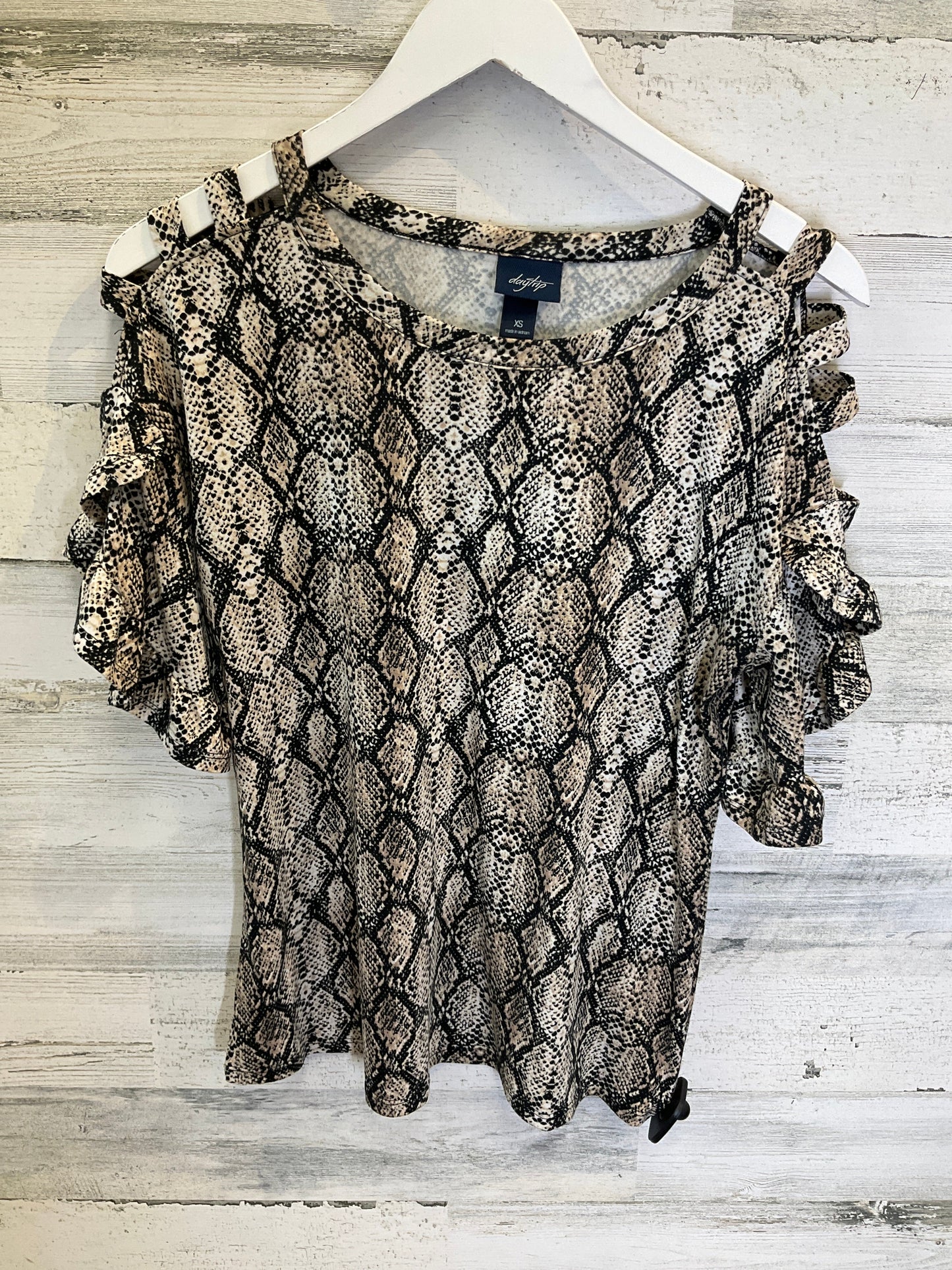 Animal Print Top Short Sleeve Daytrip, Size Xs