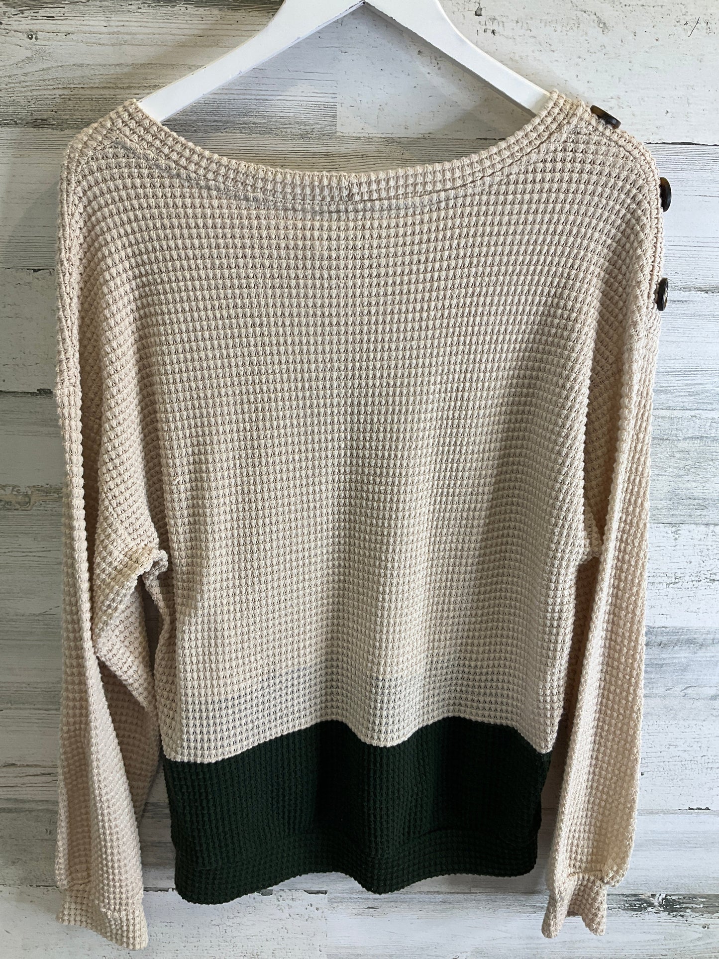 Sweater By Blu Pepper In Beige, Size: S