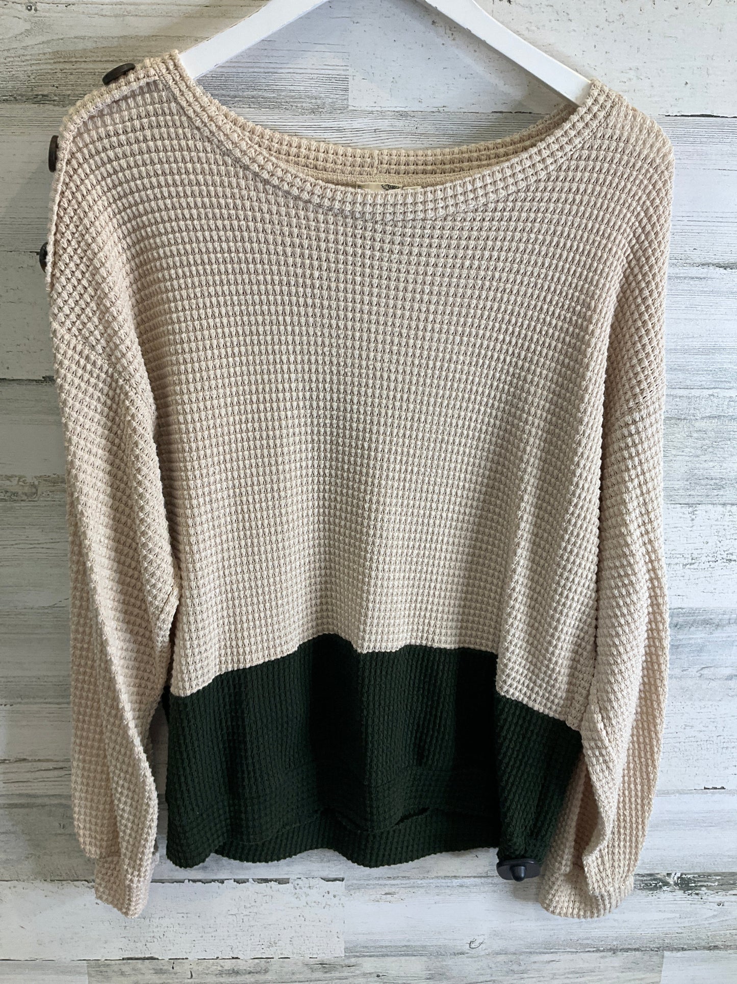 Sweater By Blu Pepper In Beige, Size: S