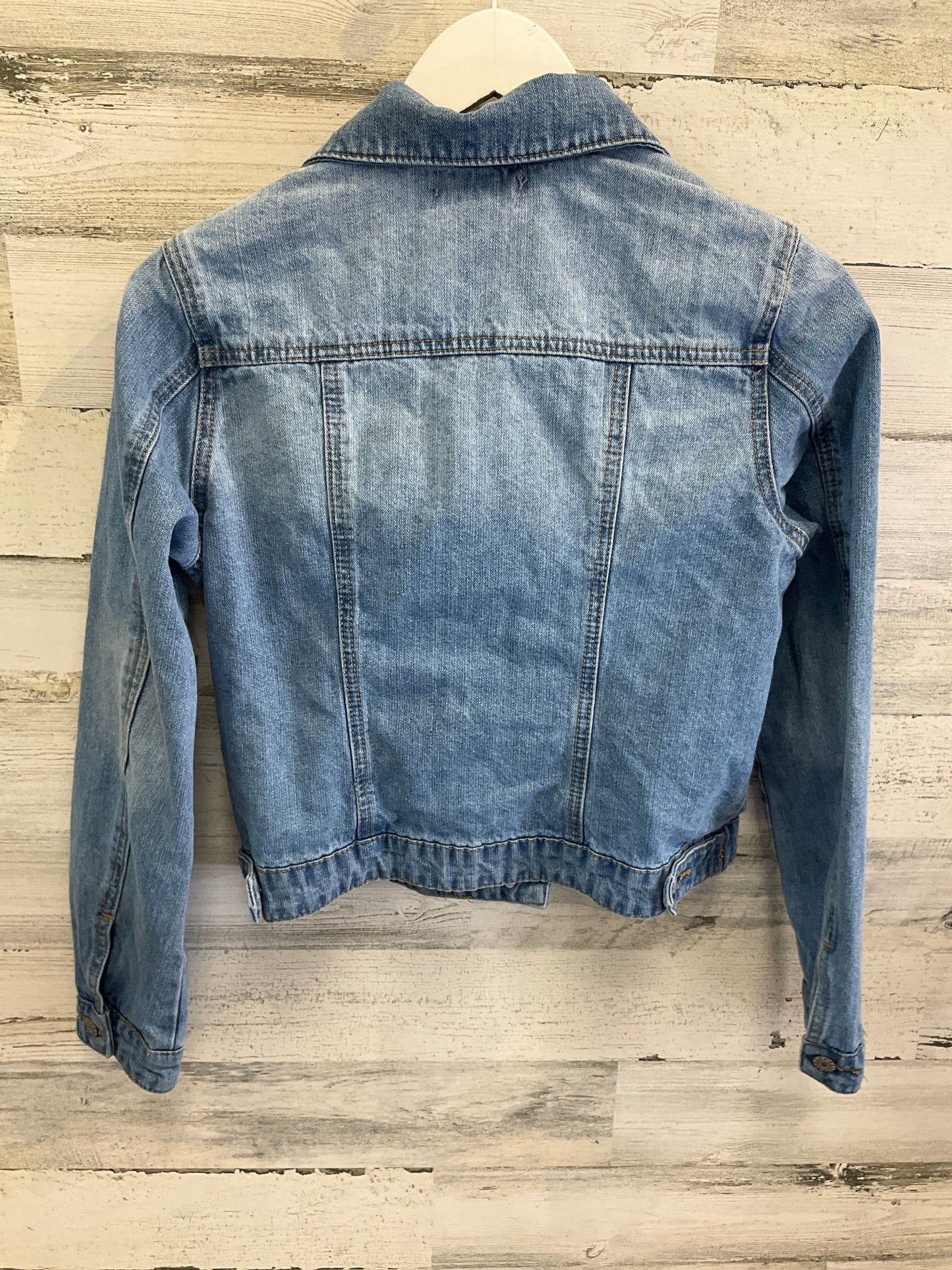 Jacket Denim By Falls Creek In Blue Denim, Size: S