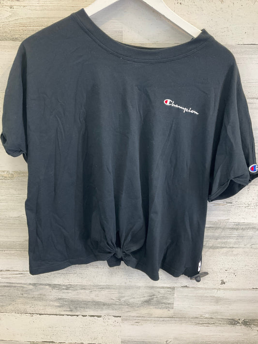 Top Short Sleeve By Champion In Black, Size: Xl