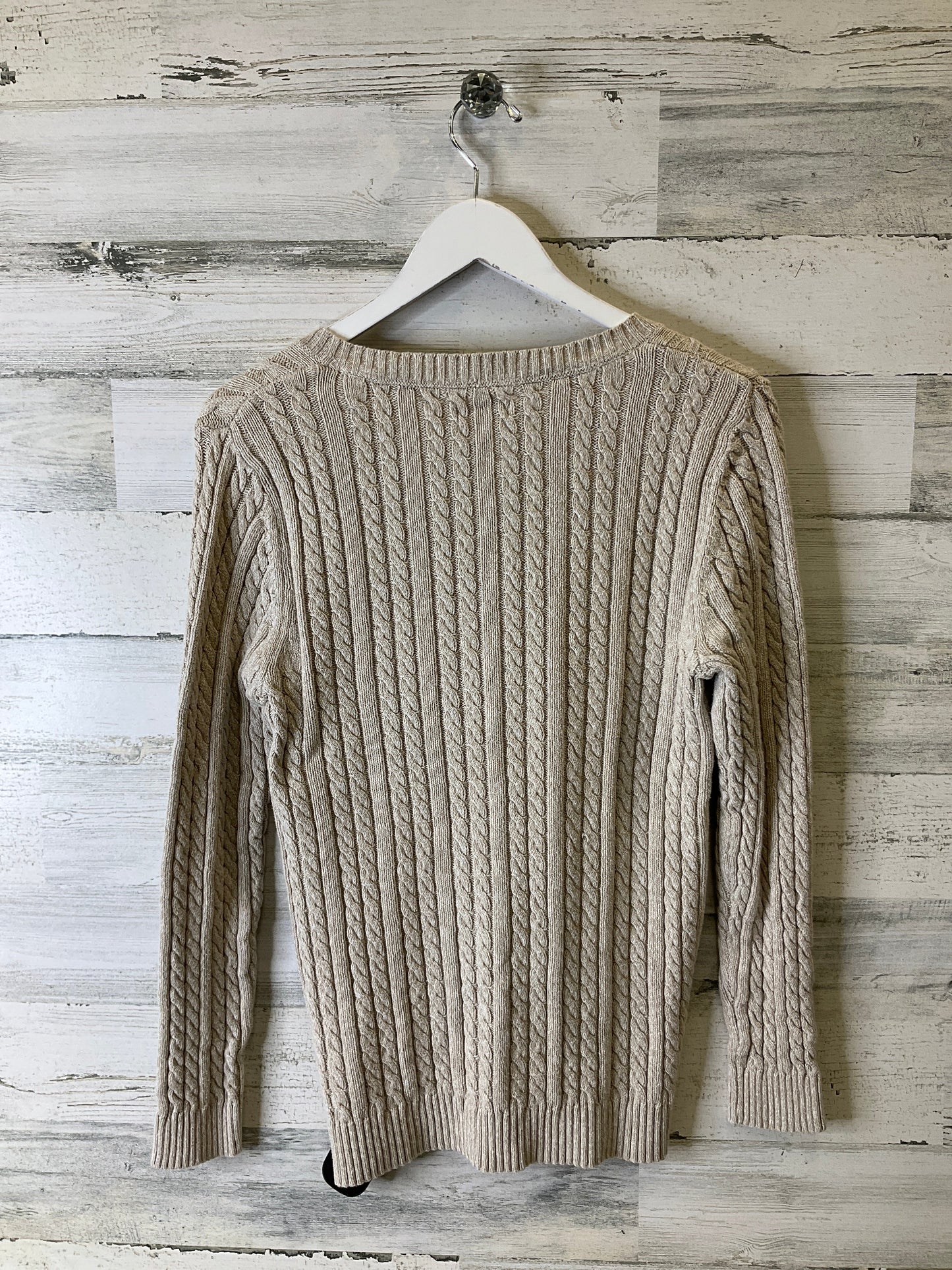 Sweater By Croft And Barrow In Beige, Size: M