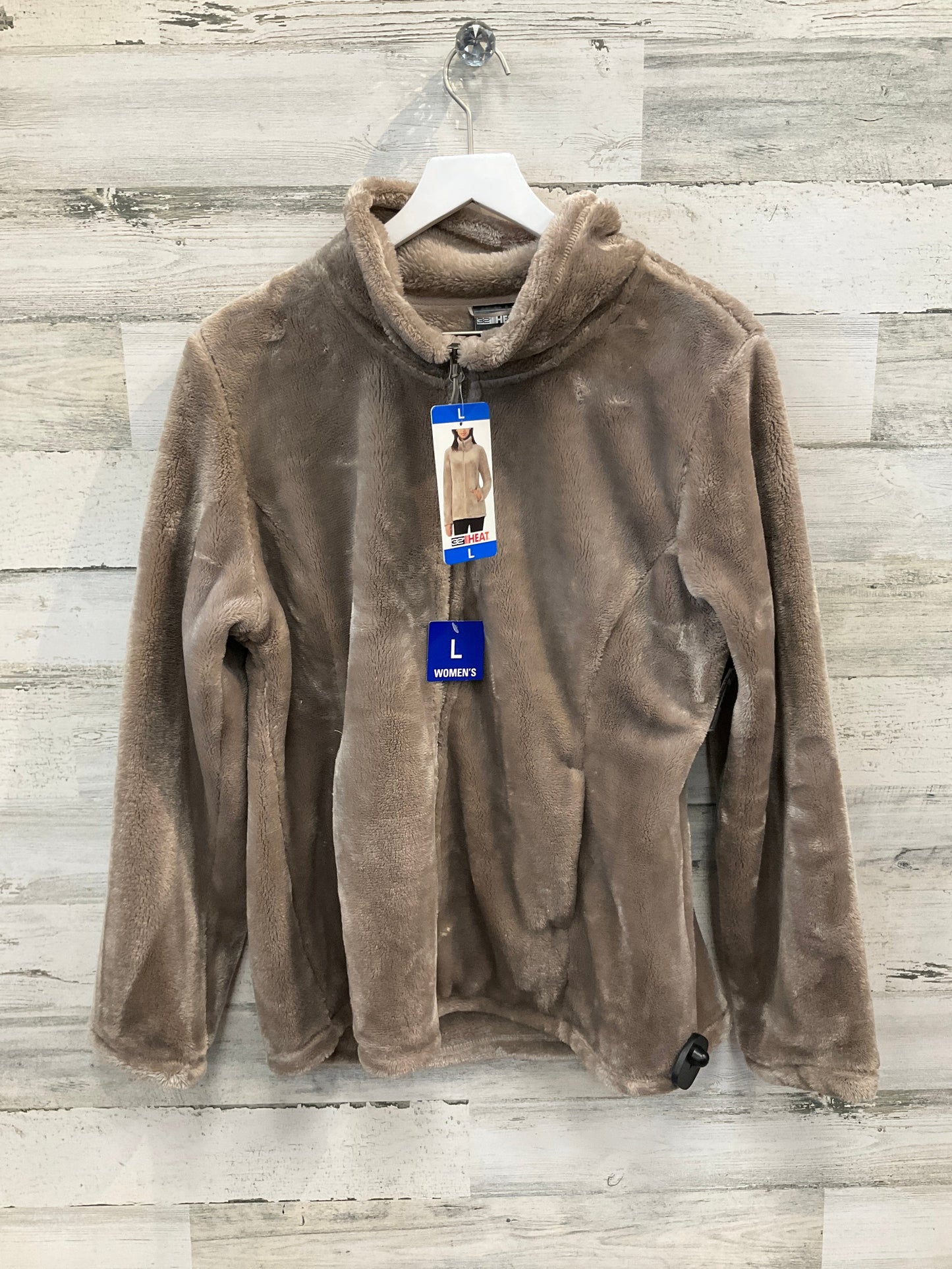 Jacket Faux Fur & Sherpa By 32 Degrees In Tan, Size: L