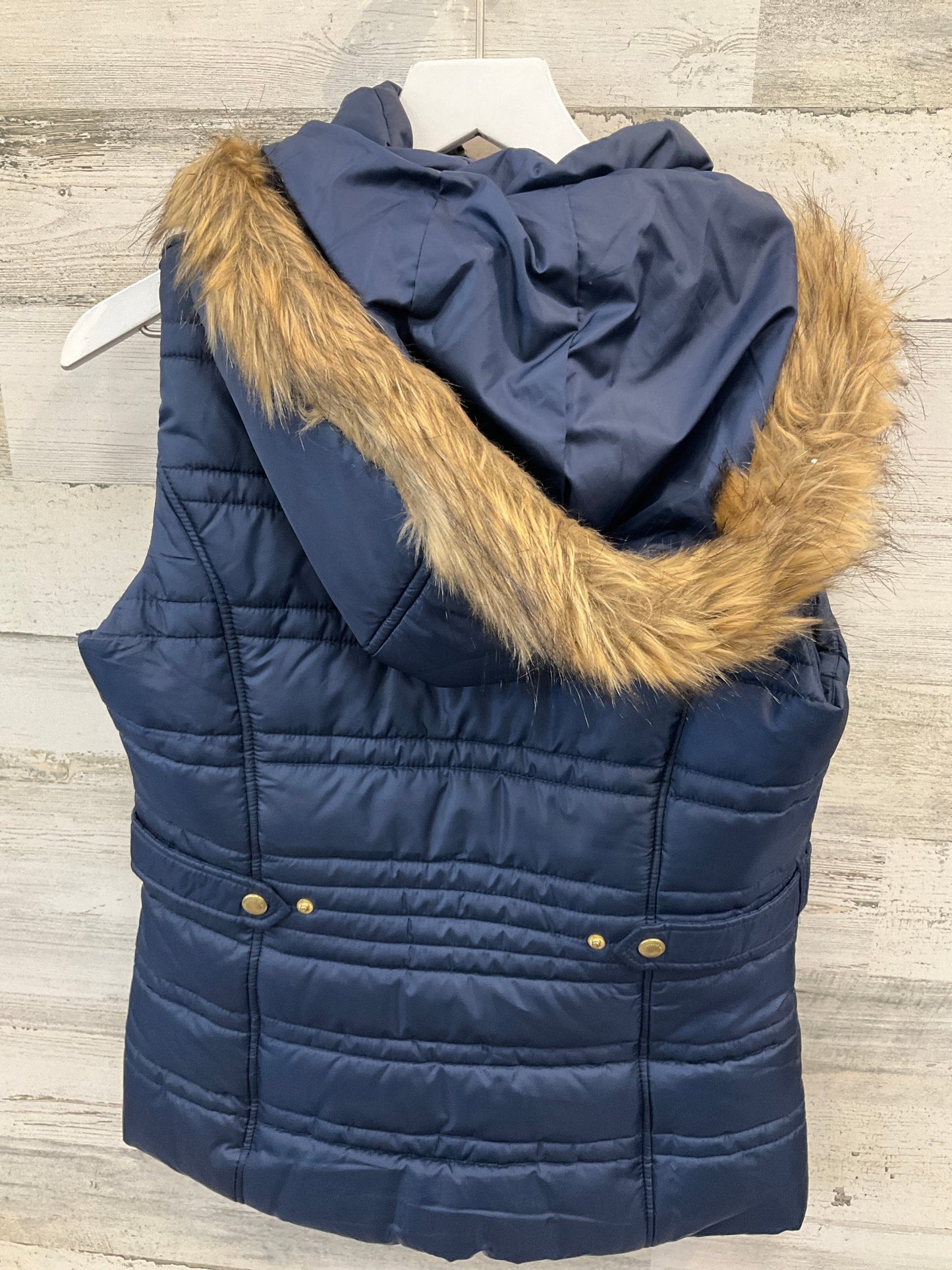 Vest Puffer & Quilted By Weatherproof In Blue, Size: S