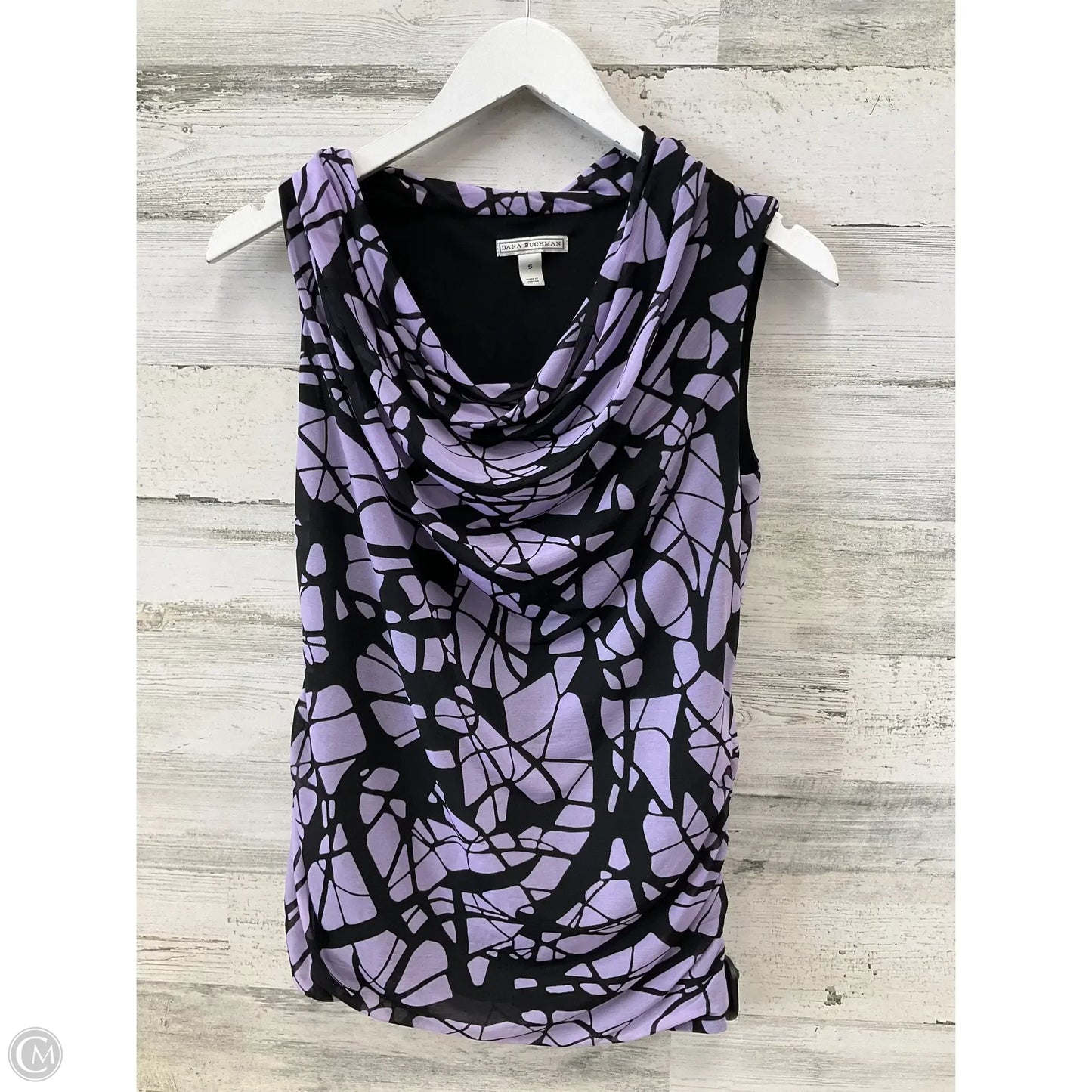 Blouse Sleeveless By Dana Buchman In Purple, Size: S