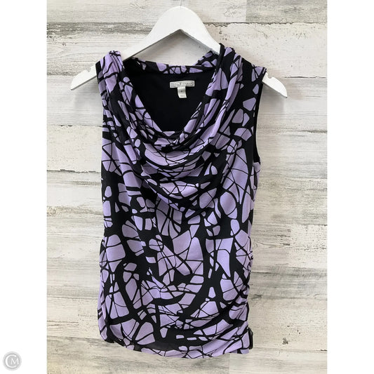 Blouse Sleeveless By Dana Buchman In Purple, Size: S