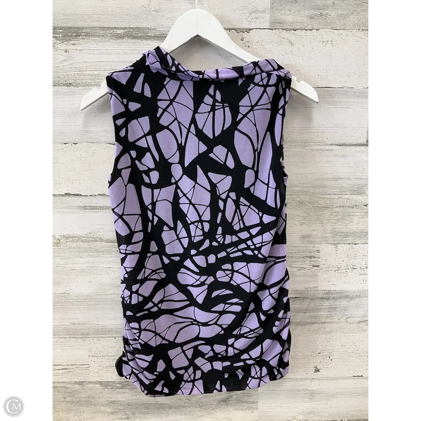 Blouse Sleeveless By Dana Buchman In Purple, Size: S