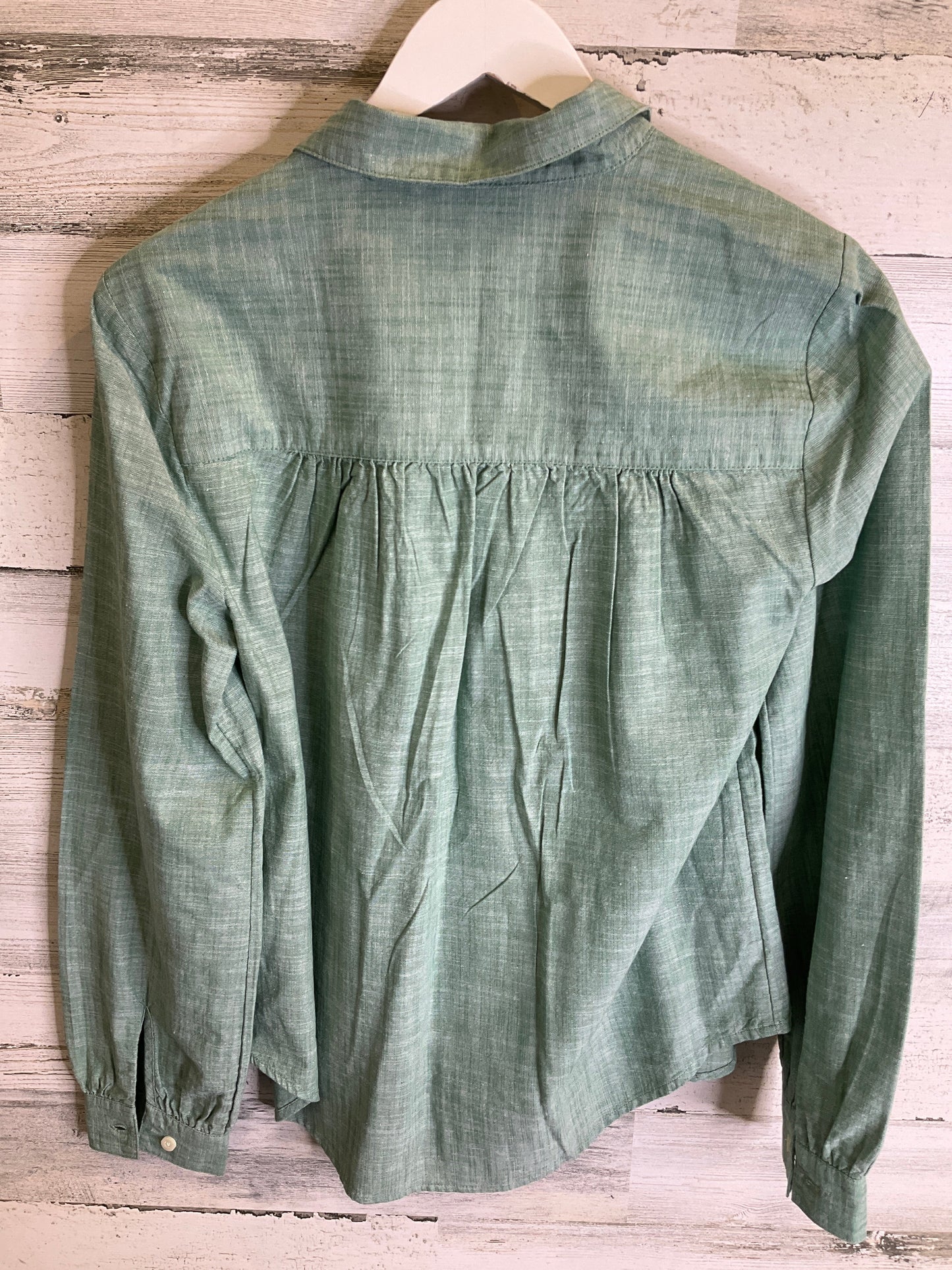 Top Long Sleeve By Falls Creek In Green, Size: S