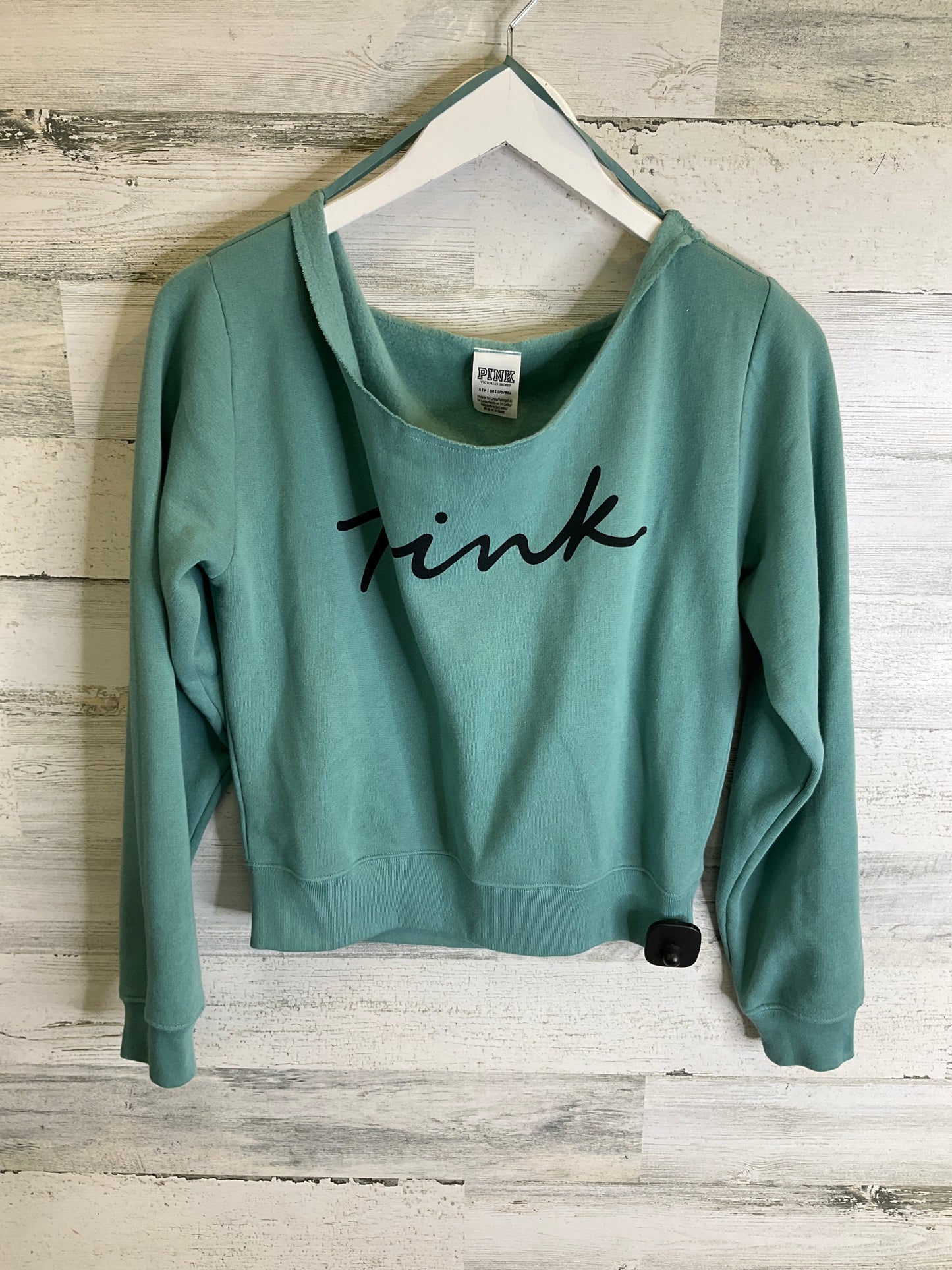 Top Long Sleeve By Pink In Green, Size: S